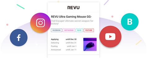 Global No.1 Influencer Marketing Platform, REVU.